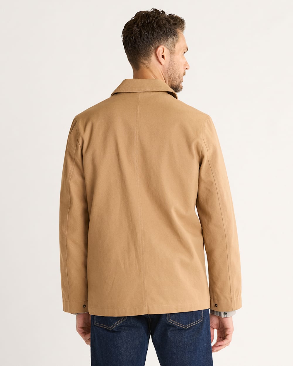ALTERNATE VIEW OF MEN'S WARREN CANVAS JACKET IN DOE image number 2