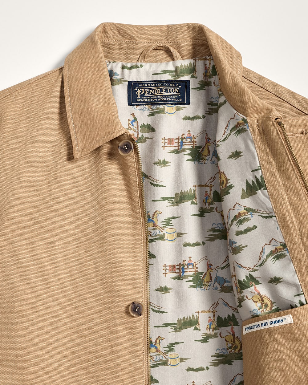 ALTERNATE VIEW OF MEN'S WARREN CANVAS JACKET IN DOE image number 5
