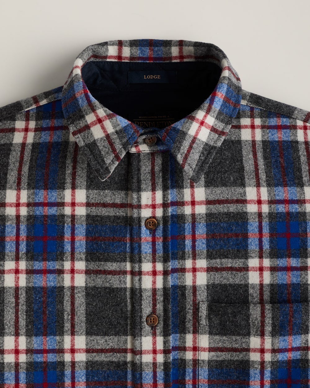 ALTERNATE VIEW OF MEN'S PLAID LODGE SHIRT IN OXFORD MIX image number 2