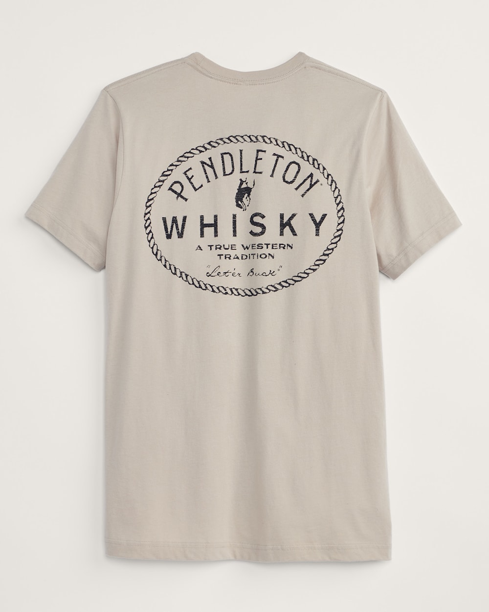MEN'S PENDLETON WHISKY ROPE LOGO GRAPHIC TEE IN TAN/CHARCOAL image number 1
