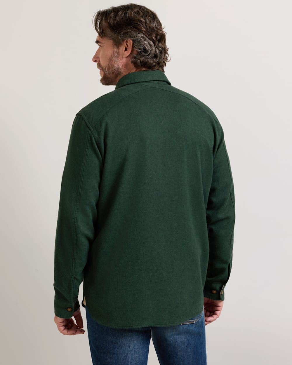 ALTERNATE VIEW OF MEN'S FREMONT COTTON FLANNEL SHIRT IN ELM DONEGAL HEATHER image number 2