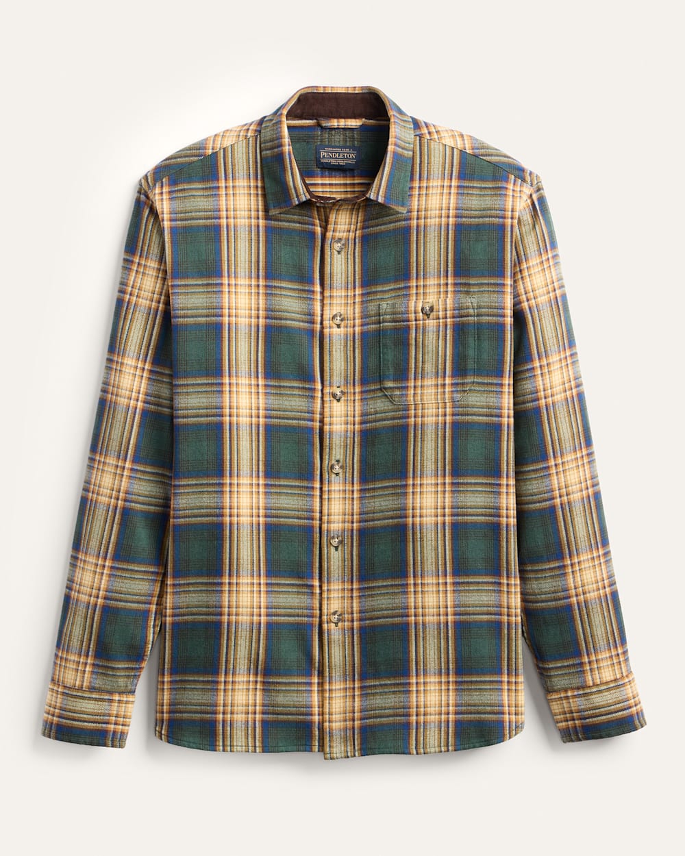 MEN'S PLAID COTTON FREMONT FLANNEL SHIRT IN ELM MULTI image number 1