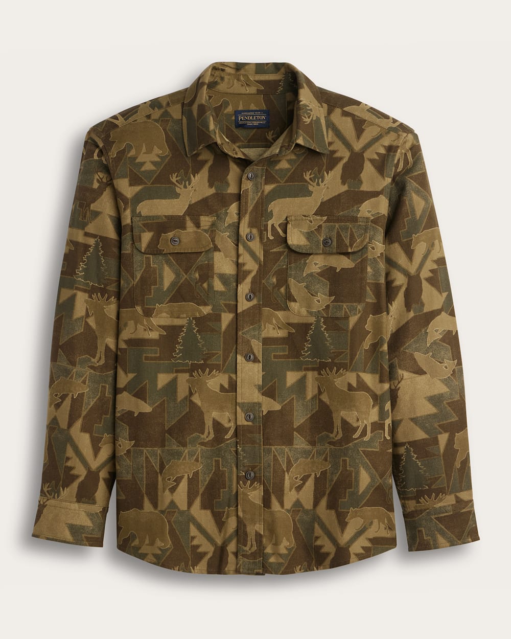 ALTERNATE VIEW OF MEN'S TANNER TWILL CAMO SHIRT IN WILD CAMO image number 6