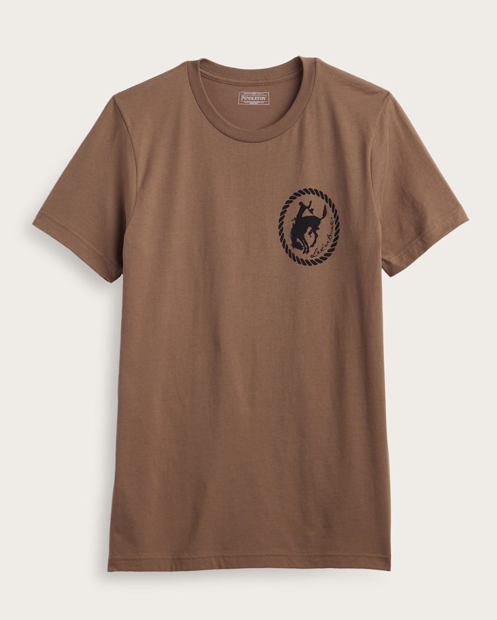 ALTERNATE VIEW OF MEN'S PENDLETON SADDLE GRAPHIC TEE IN VINTAGE BROWN/BLACK image number 2
