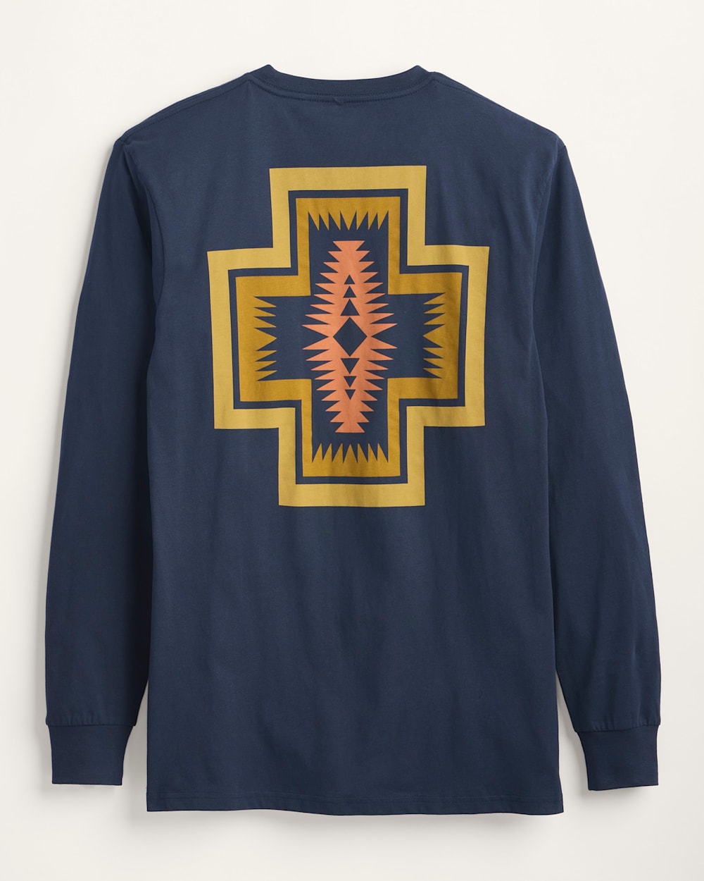 MEN'S LONG-SLEEVE HARDING GRAPHIC TEE IN NAVY BLAZER/GOLD image number 1