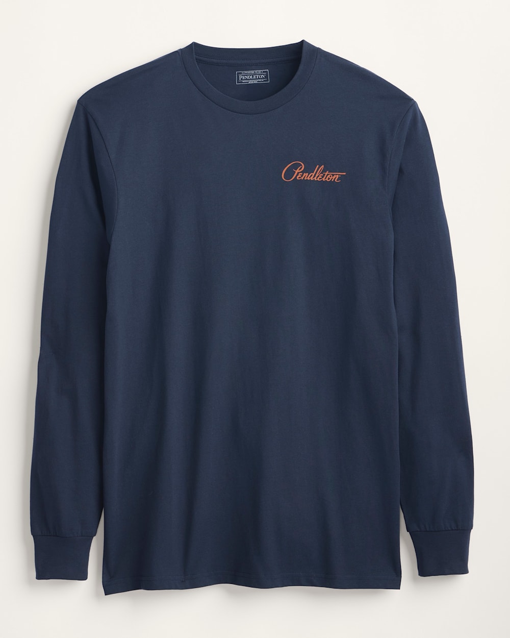 ALTERNATE VIEW OF MEN'S LONG-SLEEVE HARDING GRAPHIC TEE IN NAVY BLAZER/GOLD image number 2