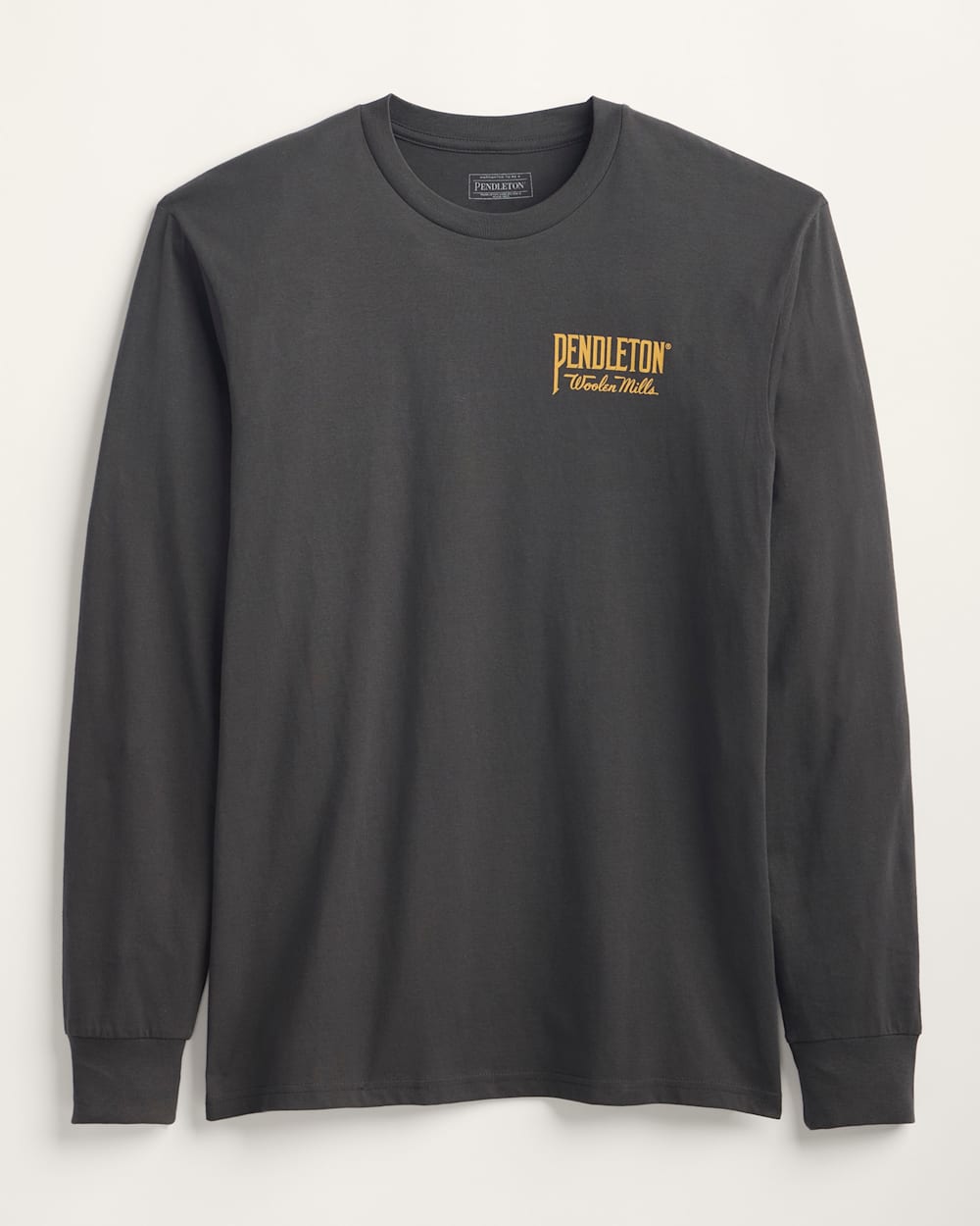 ALTERNATE VIEW OF MEN'S LONG-SLEEVE ORIGINAL WESTERN GRAPHIC TEE IN VINTAGE BLACK/GOLD image number 2
