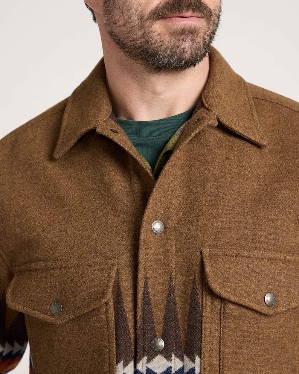 ALTERNATE VIEW OF SAWTOOTH RIDGE WOOL FIELD JACKET IN BROWN image number 5