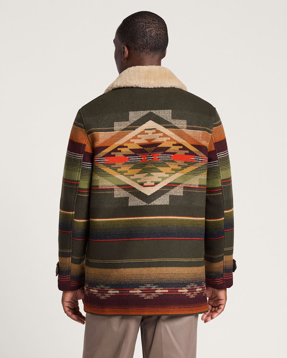 ALTERNATE VIEW OF MEN'S TUMALO RIDGE DAYTON WOOL COAT IN OLIVE MULTI image number 2