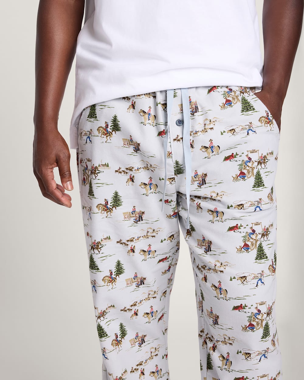 Shop Men's Ranch Print Flannel Pajama Pants in Sleepwear