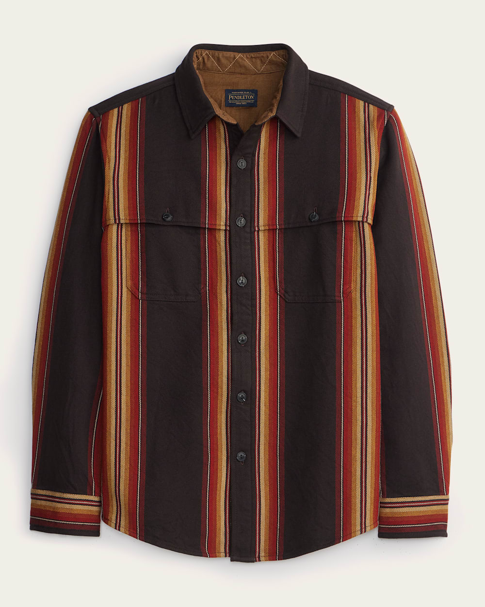 ovy Cotton Shirts (white×brown) Men's 60's Oxford Ivy Poly-cotton Unworn and Packeted Shirt