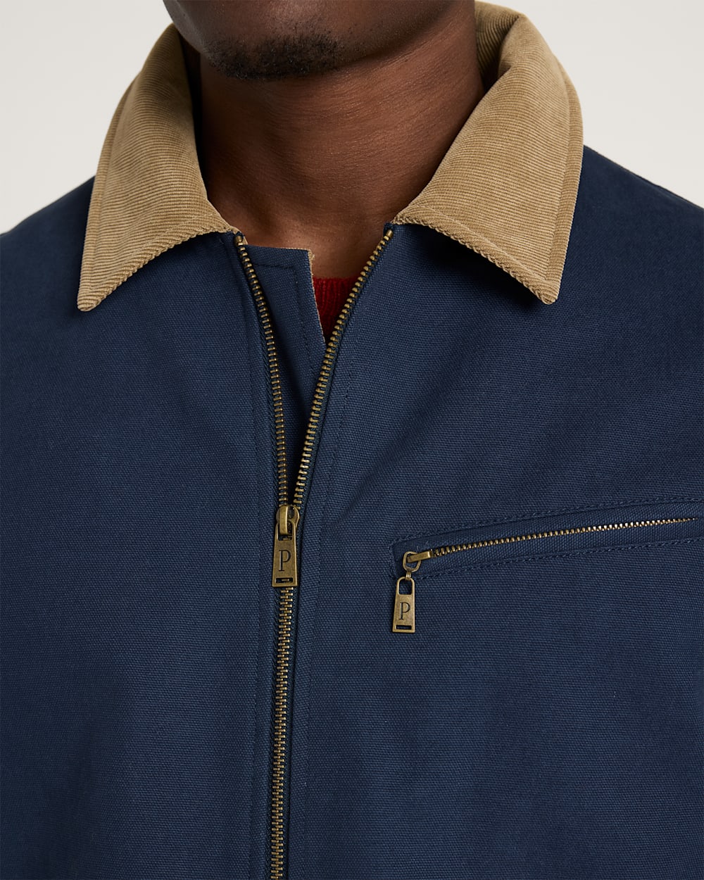 ALTERNATE VIEW OF MEN'S TAHOMA CANVAS TRUCKER JACKET IN NAVY image number 4
