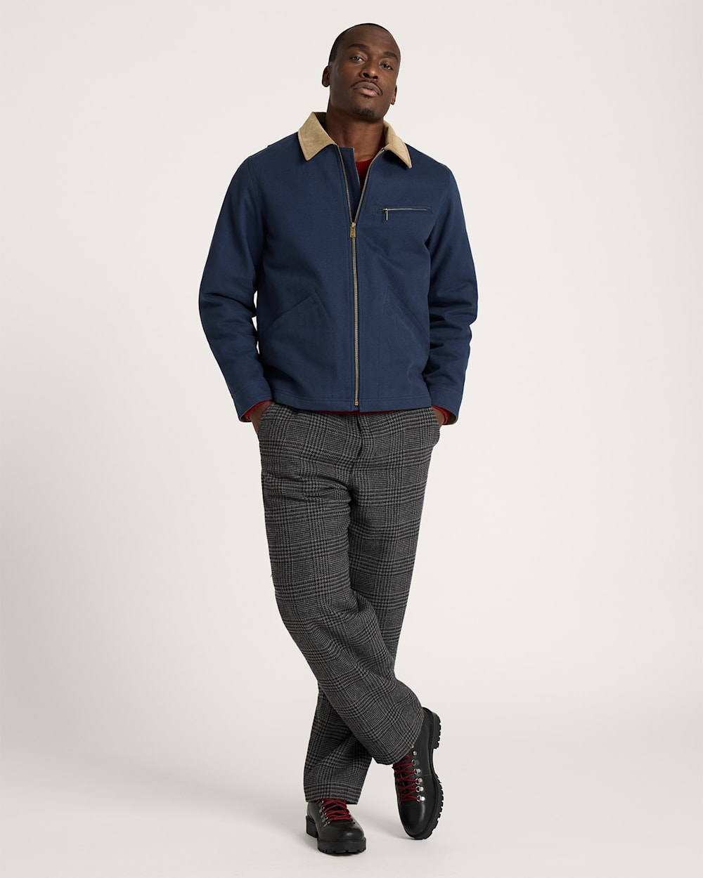 ALTERNATE VIEW OF MEN'S TAHOMA CANVAS TRUCKER JACKET IN NAVY image number 6