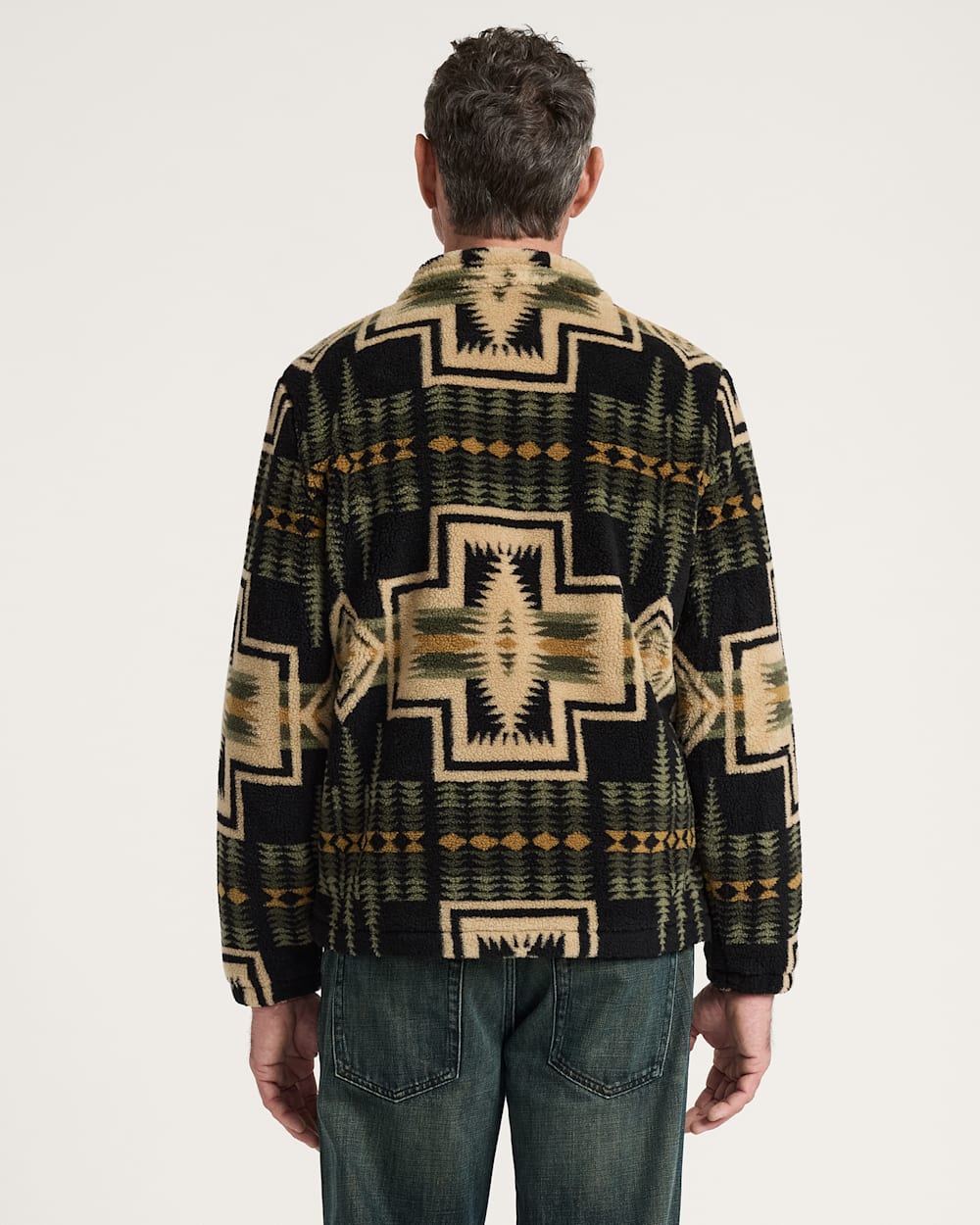 ALTERNATE VIEW OF MEN'S HARDING FLEECE JACKET IN GREEN TEA image number 2