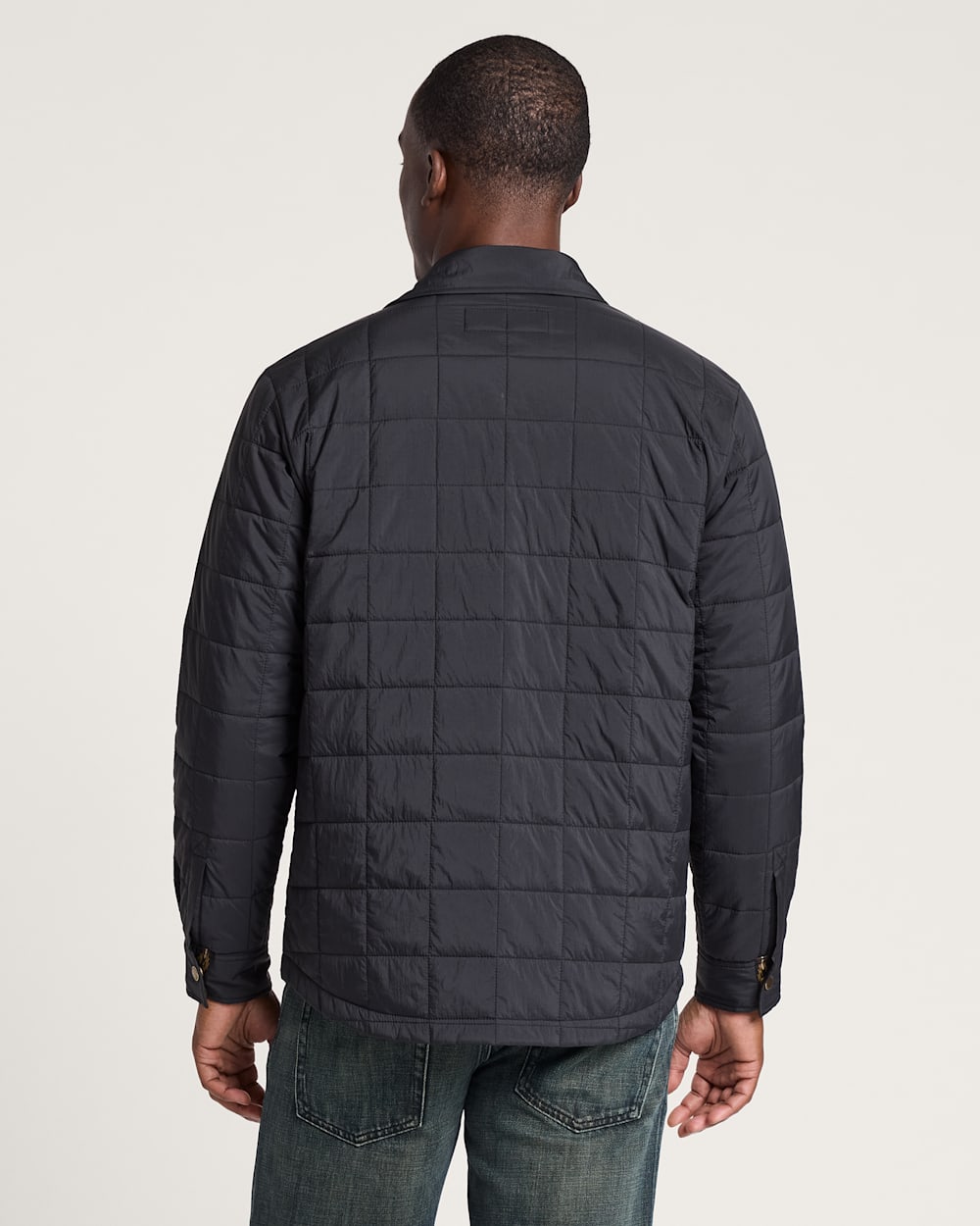 ALTERNATE VIEW OF MEN'S ARROYO CRINKLE QUILTED SHIRT JACKET IN BLACK image number 2