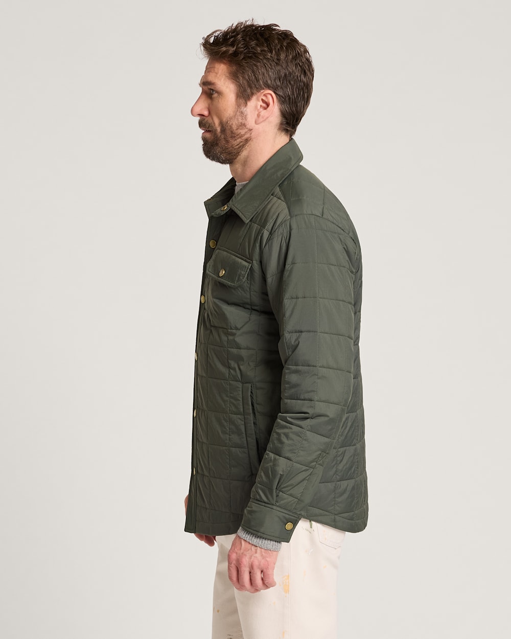 ALTERNATE VIEW OF MEN'S ARROYO CRINKLE QUILTED SHIRT JACKET IN ROSIN image number 3
