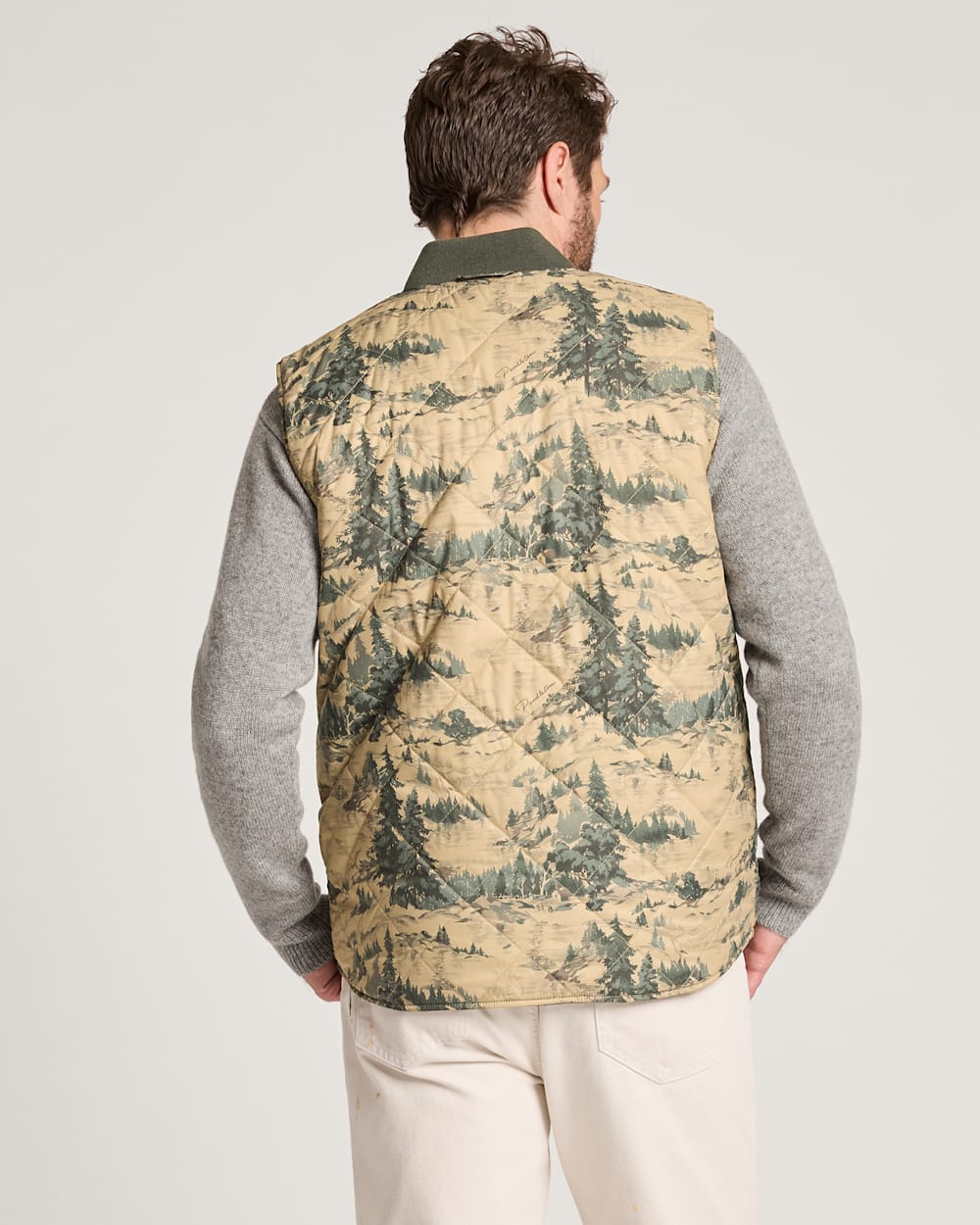ALTERNATE VIEW OF MEN'S WILDWOOD REVERSIBLE VEST IN NORTHWEST TREES image number 3