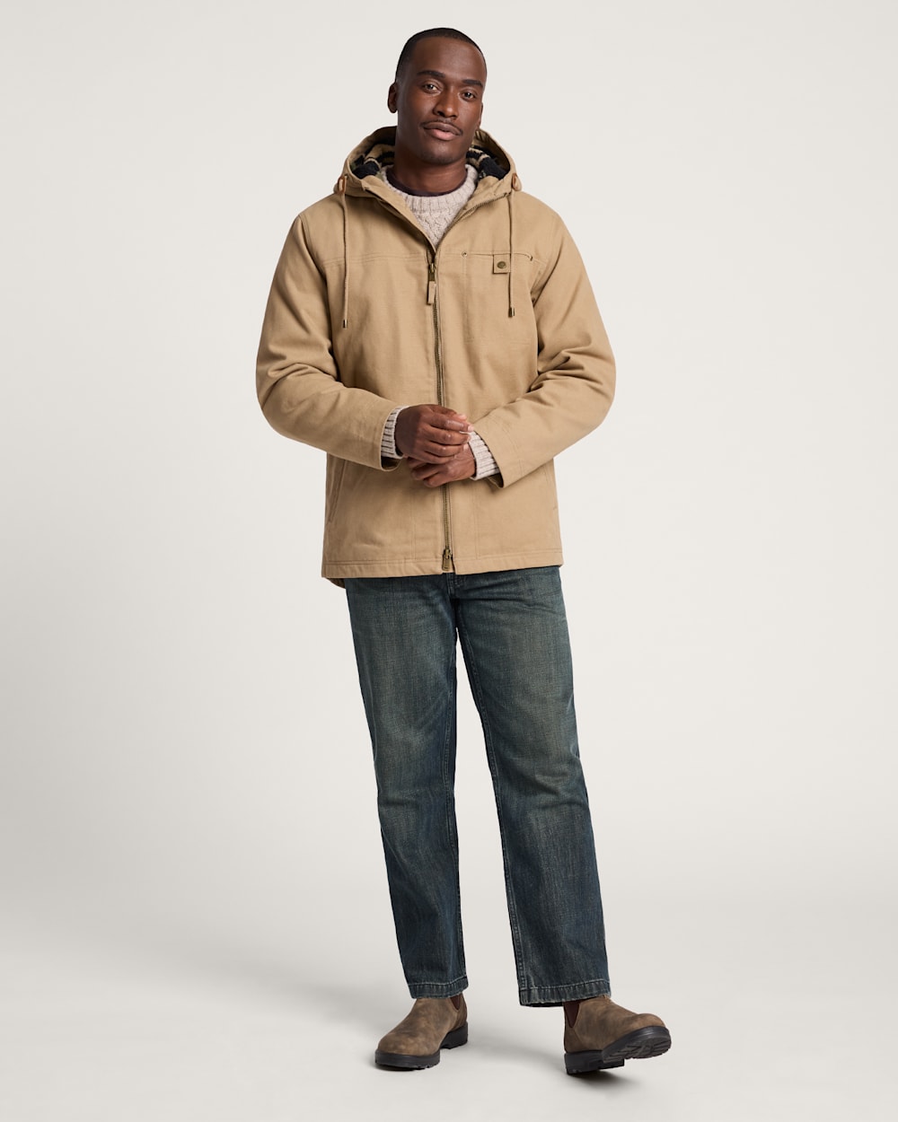 ALTERNATE VIEW OF MEN'S BROTHERS CANVAS PARKA IN OLD OAK image number 6