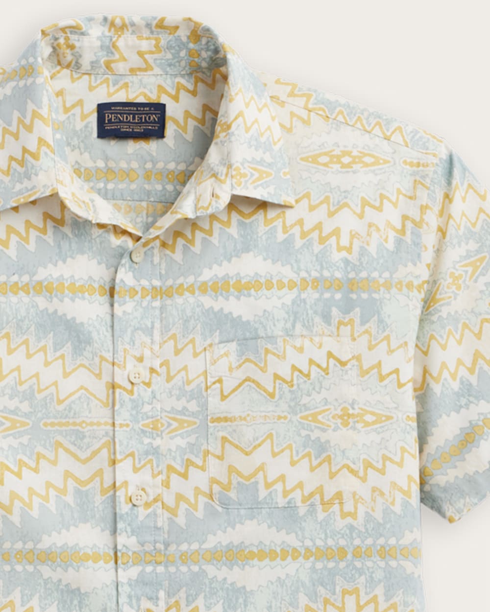 ALTERNATE VIEW OF MEN'S SHORELINE COTTON SHIRT IN BLUE SUNSET PASS image number 2