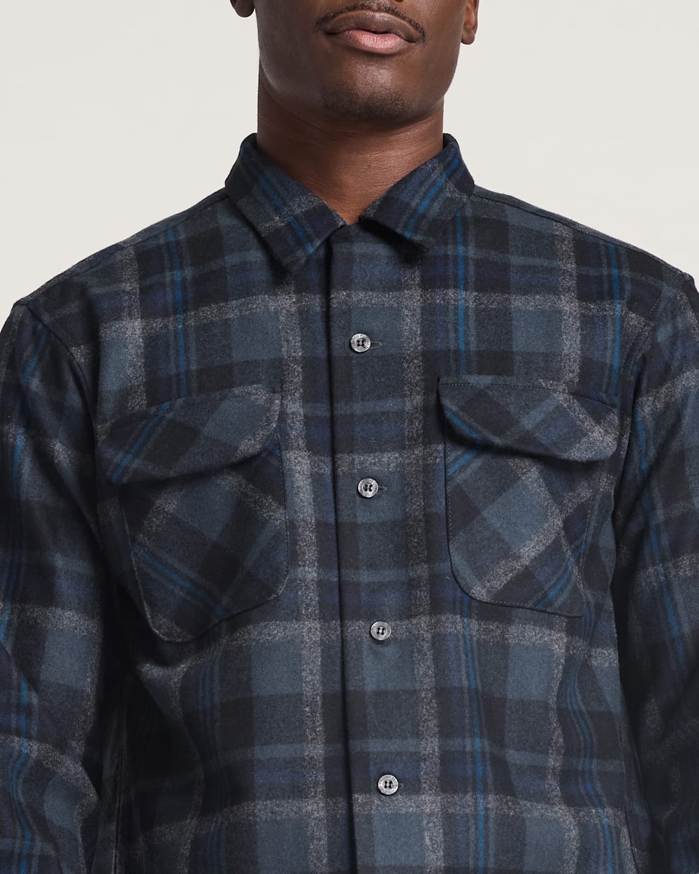 ALTERNATE VIEW OF MEN'S BOBBY RUIZ X PENDLETON BOARD SHIRT IN SLATE MULTI PLAID image number 4