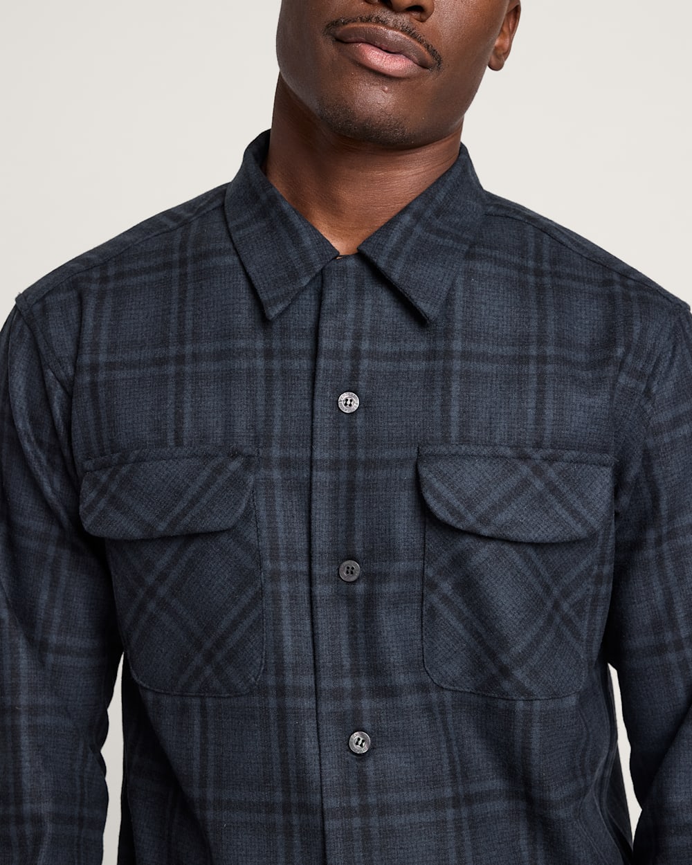 ALTERNATE VIEW OF MEN'S BOBBY RUIZ X PENDLETON BOARD SHIRT IN BLACK SHADOW PLAID image number 4