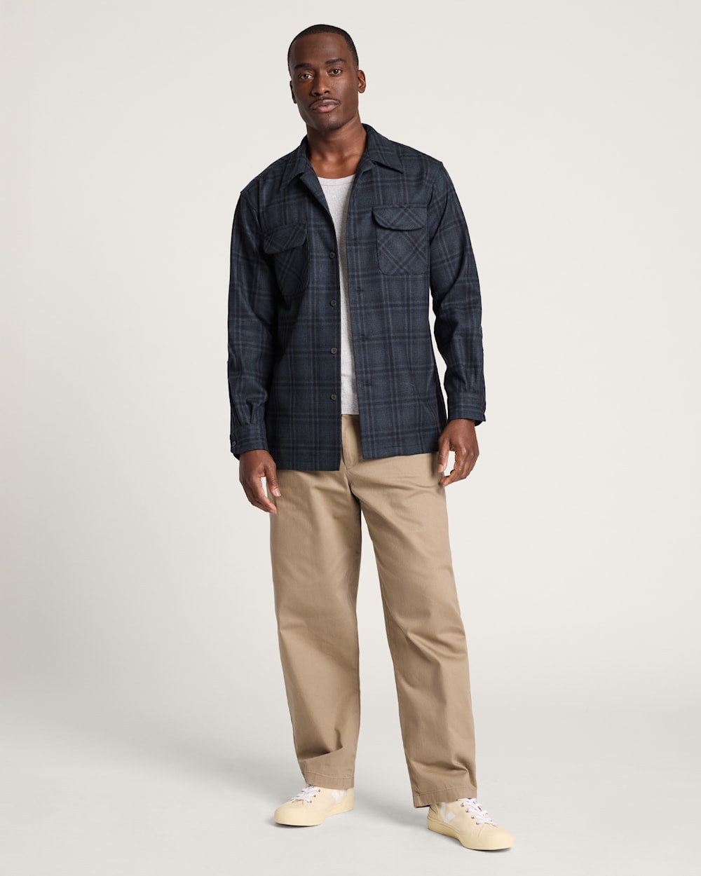 ALTERNATE VIEW OF MEN'S BOBBY RUIZ X PENDLETON BOARD SHIRT IN BLACK SHADOW PLAID image number 5