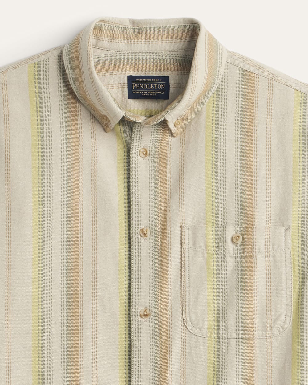 ALTERNATE VIEW OF MEN'S SHORT-SLEEVE STRIPE BAYSIDE SHIRT IN TAN MULTI image number 2