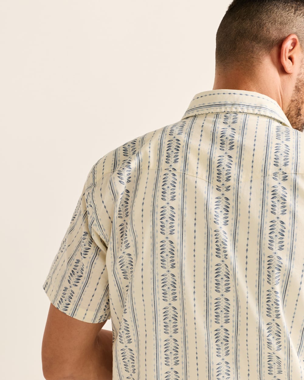 ALTERNATE VIEW OF MEN'S SHORT-SLEEVE LARAMIE SNAP-FRONT SHIRT IN LAUREL GROVE STRIPE image number 5