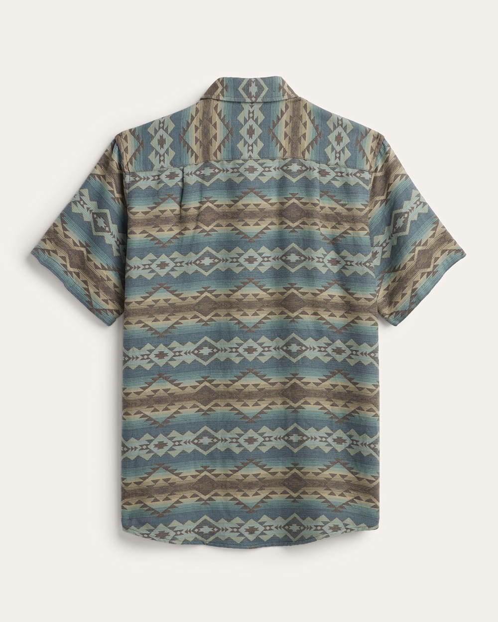 ALTERNATE VIEW OF MEN'S SHORT-SLEEVE DOUBLESOFT GATEWAY SHIRT IN BLUE BRIDGE CREEK image number 2