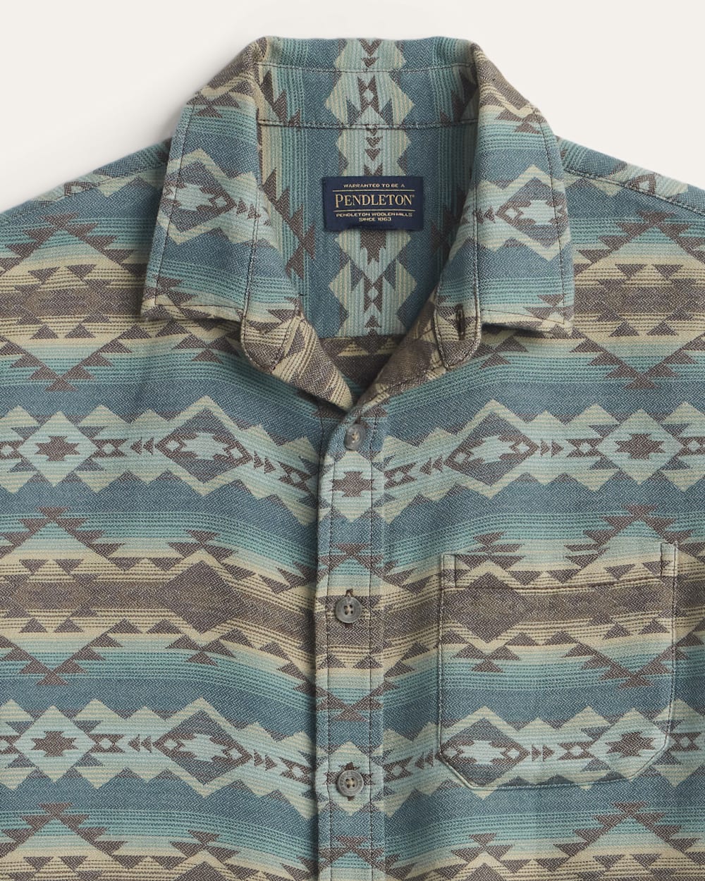 ALTERNATE VIEW OF MEN'S SHORT-SLEEVE DOUBLESOFT GATEWAY SHIRT IN BLUE BRIDGE CREEK image number 3