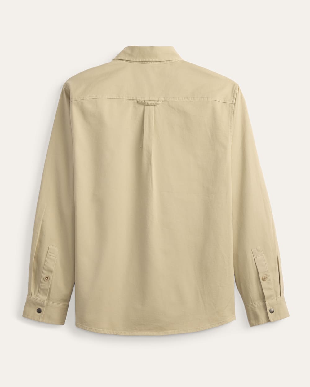 ALTERNATE VIEW OF MEN'S TWILL WORK SHIRT IN TAN/BRIDGE CREEK image number 2