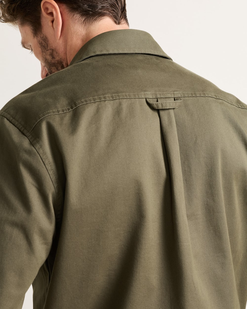 ALTERNATE VIEW OF MEN'S TWILL WORK SHIRT IN GREEN/PONDEROSA image number 5