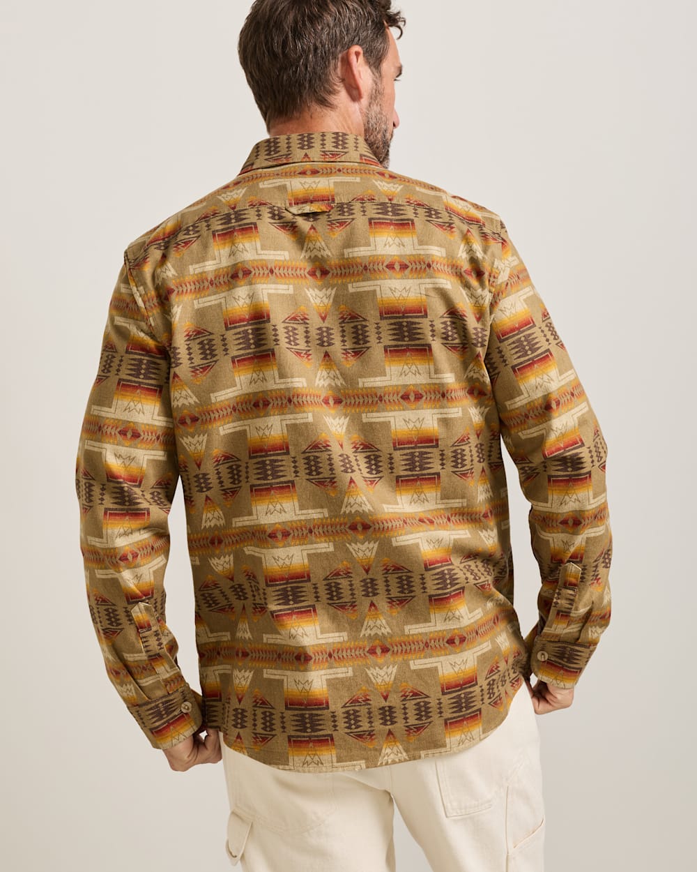 ALTERNATE VIEW OF MEN'S TANNER TWILL SHIRT IN TAN PONDEROSA image number 2