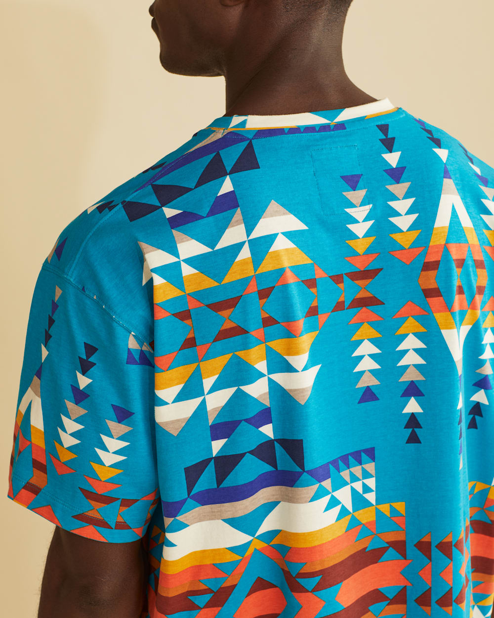 ALTERNATE VIEW OF WRANGLER X PENDLETON MEN'S SHORT-SLEEVE PRINTED TEE IN TURQUOISE MULTI image number 4