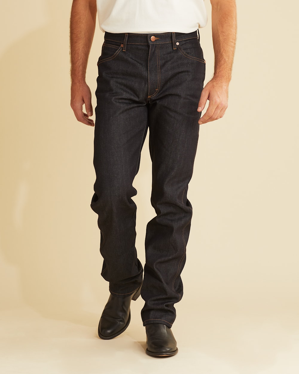 WRANGLER X PENDLETON MEN'S COWBOY CUT 13MWZ JEANS IN DARK WASH image number 1