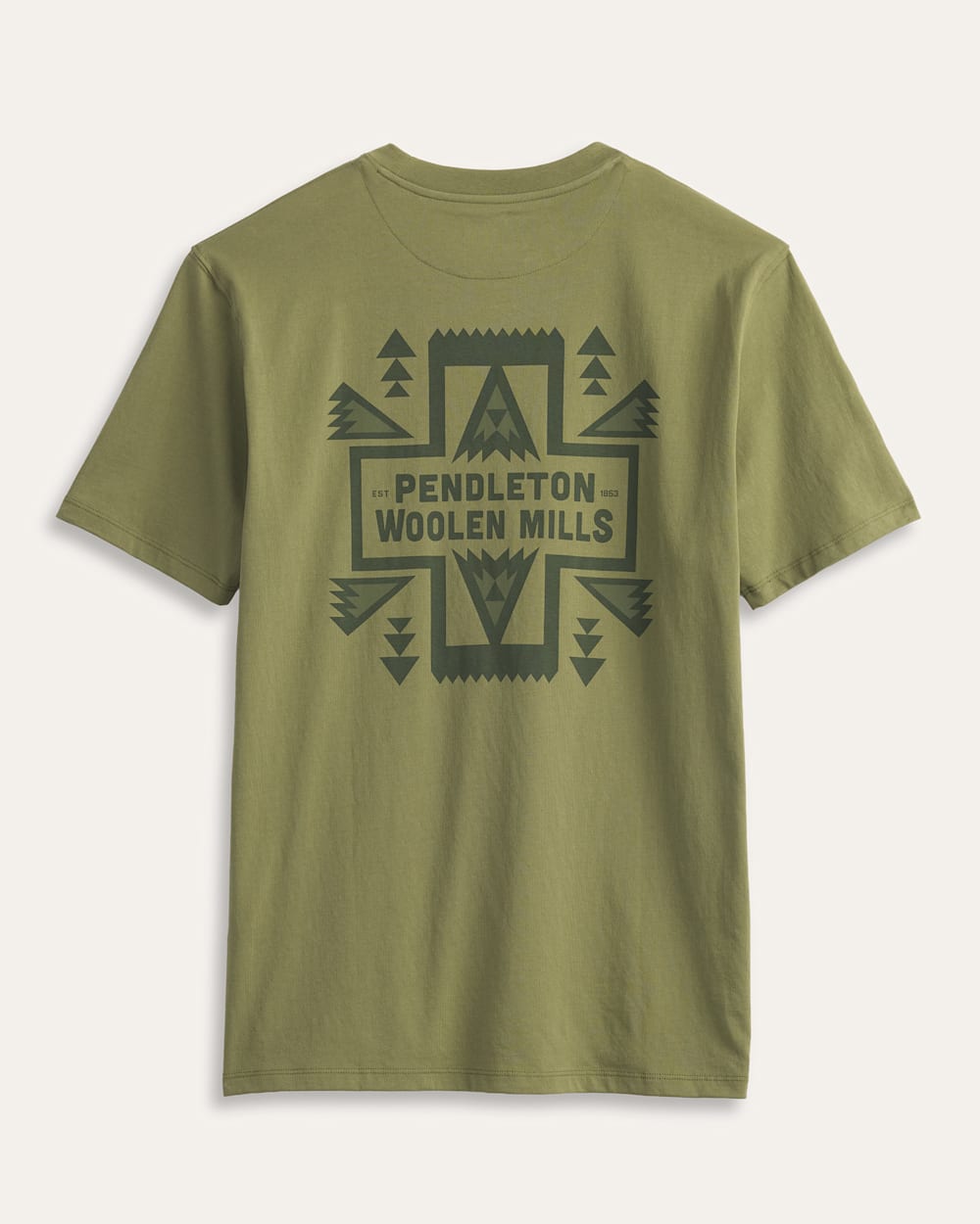 MEN'S SHORT-SLEEVE DESCHUTES CROSS GRAPHIC TEE IN LIGHT OLIVE image number 1