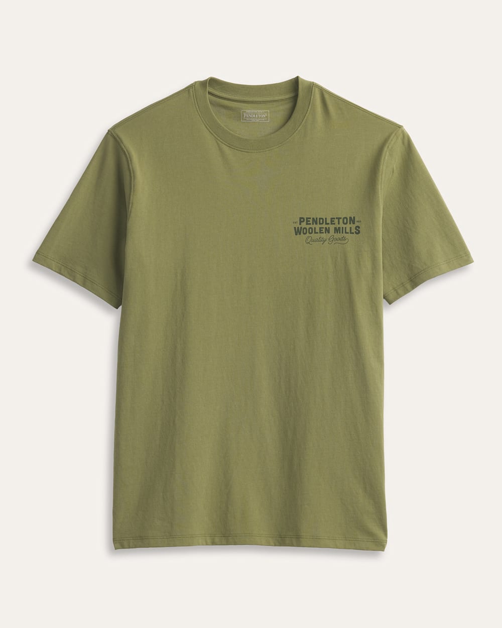 ALTERNATE VIEW OF MEN'S SHORT-SLEEVE DESCHUTES CROSS GRAPHIC TEE IN LIGHT OLIVE image number 2