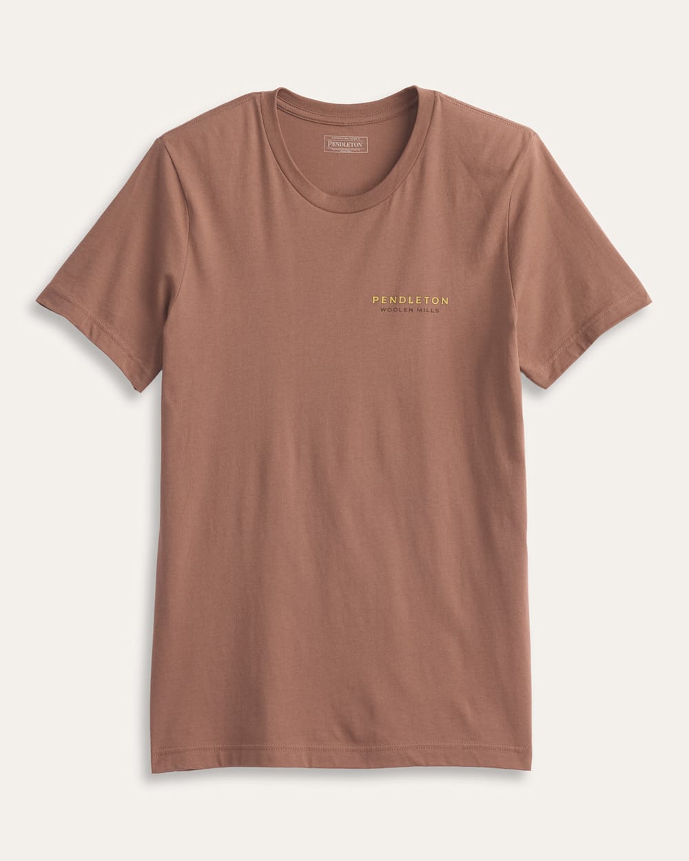 ALTERNATE VIEW OF MEN'S SHORT-SLEEVE VINTAGE BISON GRAPHIC TEE IN CHESTNUT/TAN image number 2