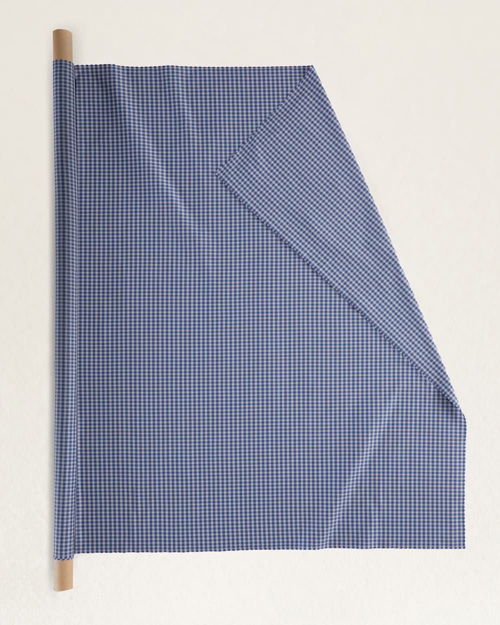 AIRLOOM STRETCH MERINO FABRIC IN BLUE/RED/GREY CHECK image number 1