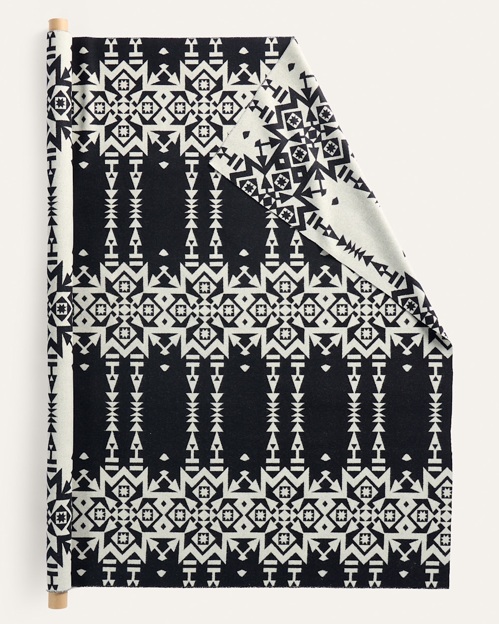 CONDENSED HEAVYWEIGHT JACQUARD FABRIC IN BLACK/WHITE image number 1