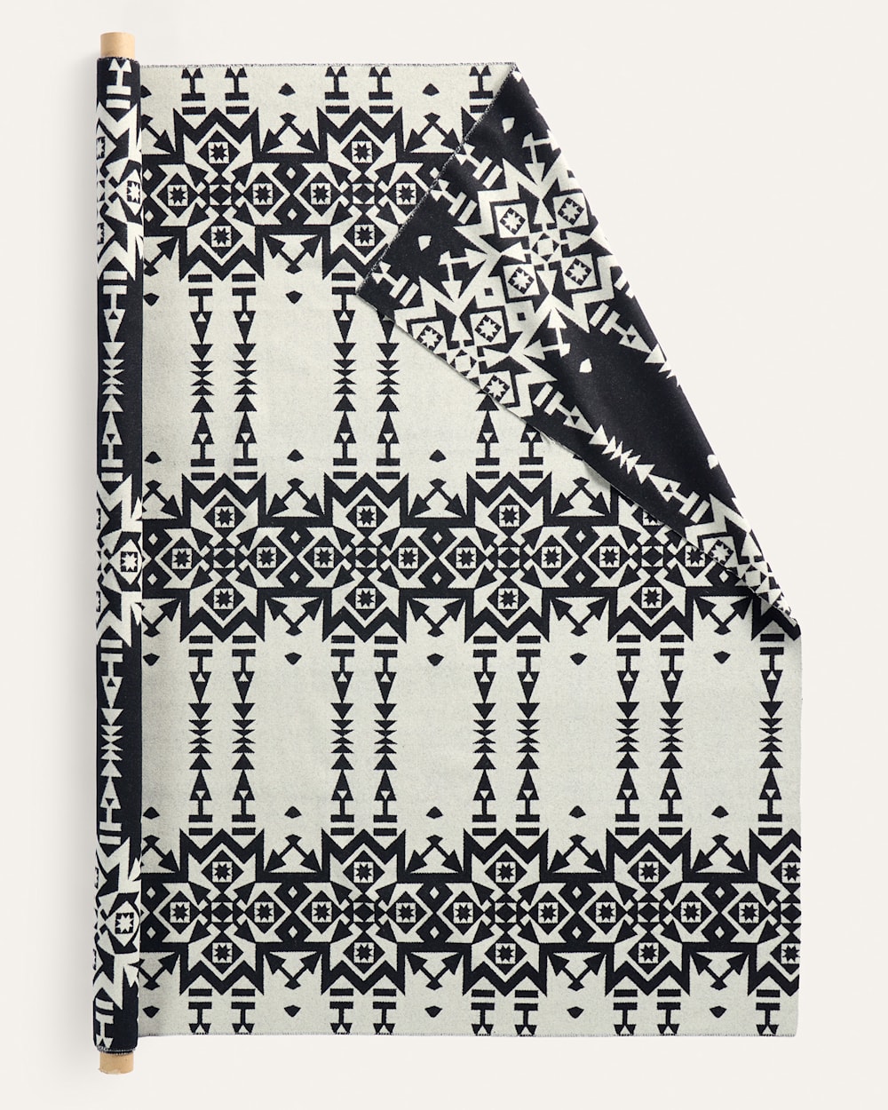 ALTERNATE VIEW OF CONDENSED HEAVYWEIGHT JACQUARD FABRIC IN BLACK/WHITE image number 2