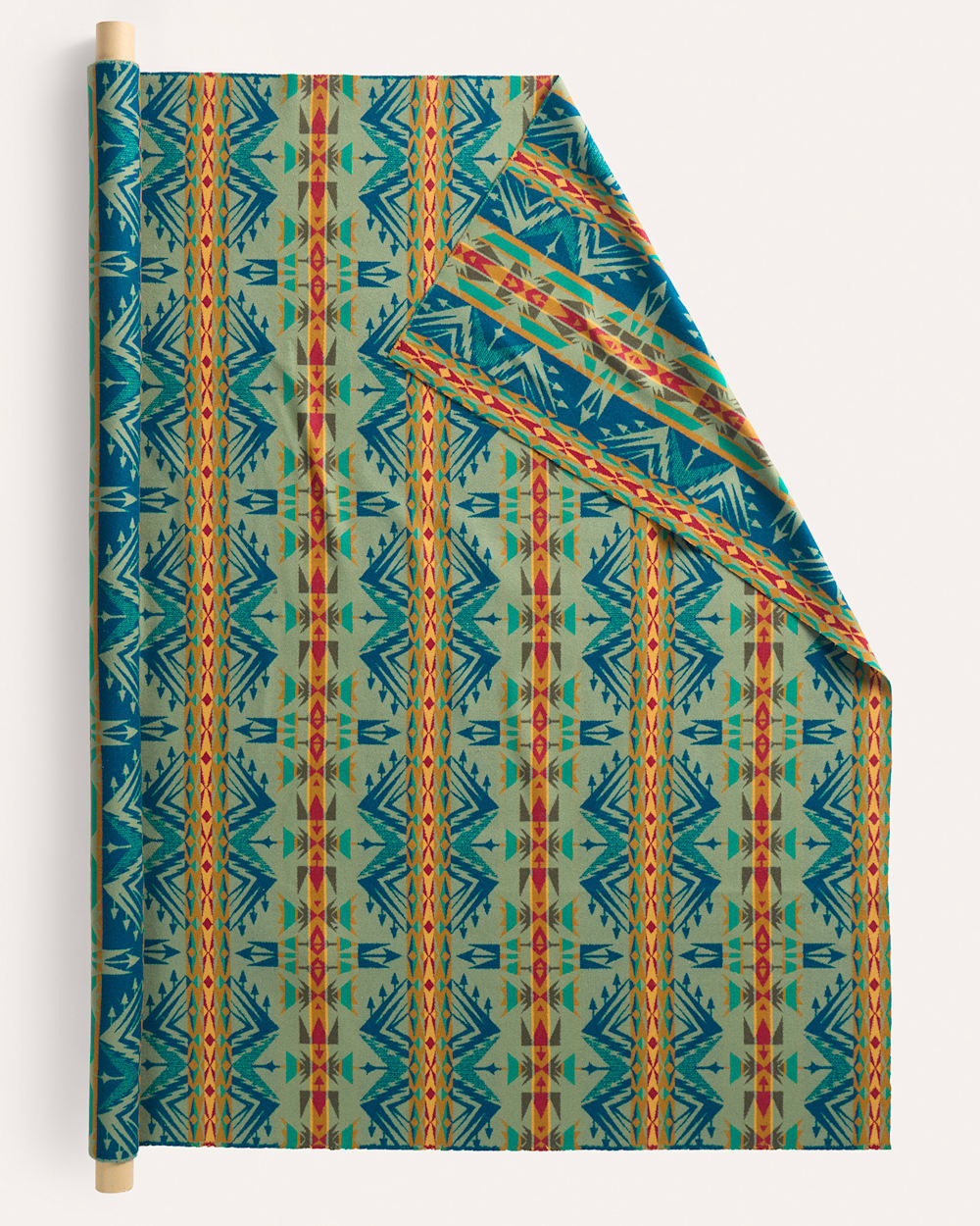 ALTERNATE VIEW OF ECHO PEAKS HEAVYWEIGHT JACQUARD FABRIC IN SAGE ECHO PEAKS image number 2