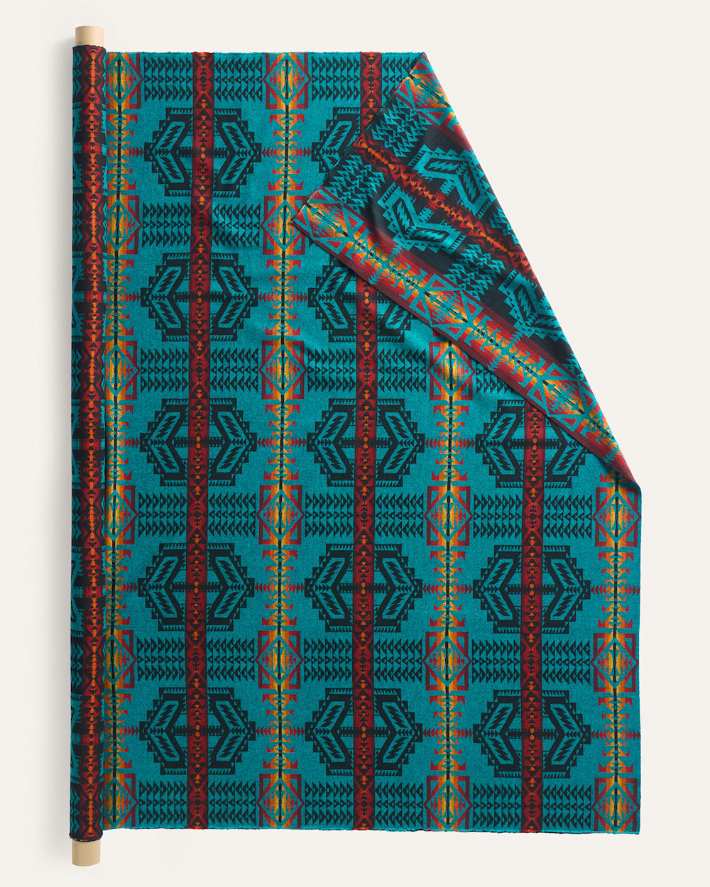 ALTERNATE VIEW OF TRAIL LIGHTWEIGHT JACQUARD FABRIC IN TURQUOISE TRAIL image number 2
