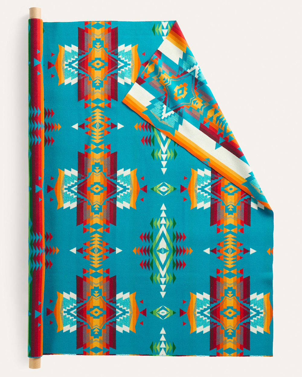OVERALL HEAVYWEIGHT JACQUARD FABRIC IN TURQUOISE image number 1