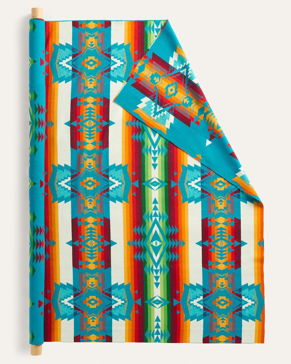 ALTERNATE VIEW OF OVERALL HEAVYWEIGHT JACQUARD FABRIC IN TURQUOISE image number 2