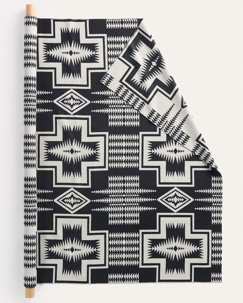 HARDING HEAVYWEIGHT JACQUARD FABRIC IN BLACK/IVORY HARDING image number 1