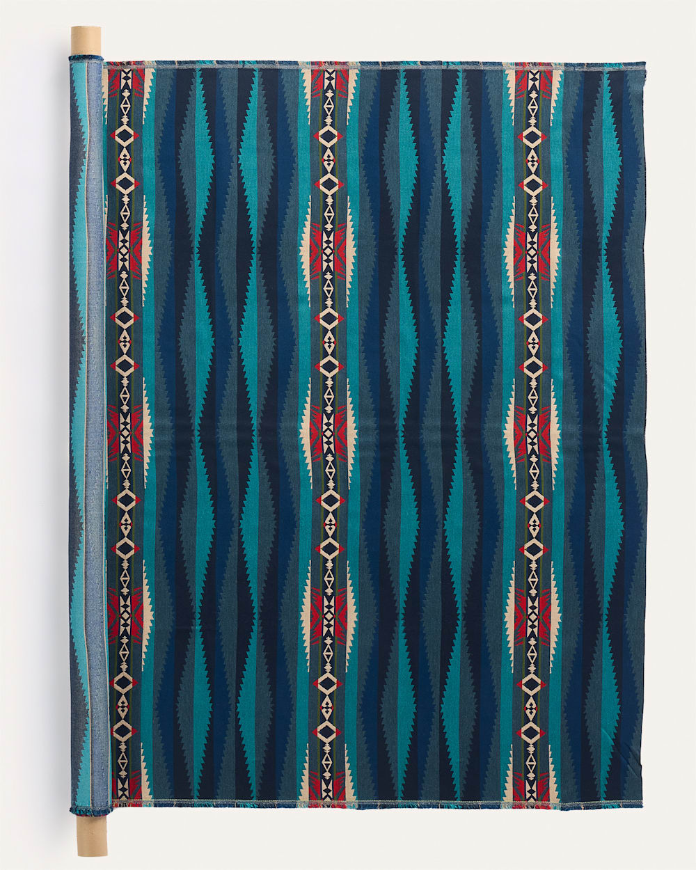 SUNBRELLA X PENDLETON LAHAINA WAVE FABRIC IN TURQUOISE image number 1