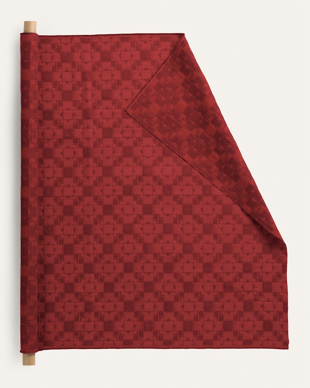 ALTERNATE VIEW OF SUNBRELLA X PENDLETON SILVER LAKE FABRIC IN CRIMSON image number 2