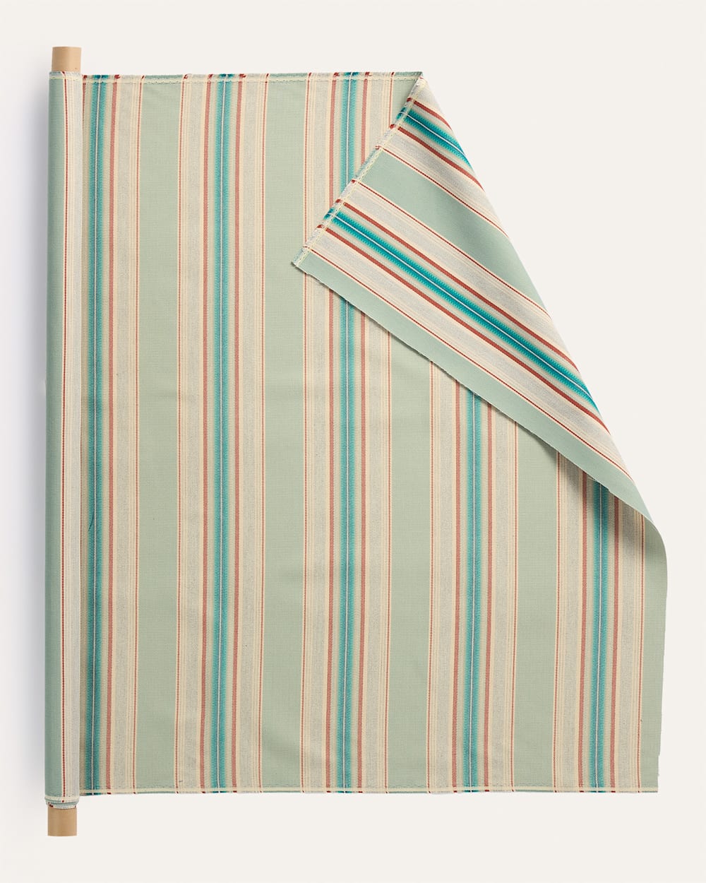 ALTERNATE VIEW OF SUNBRELLA X PENDLETON SERAPE STRIPE FABRIC IN TURQUOISE image number 2