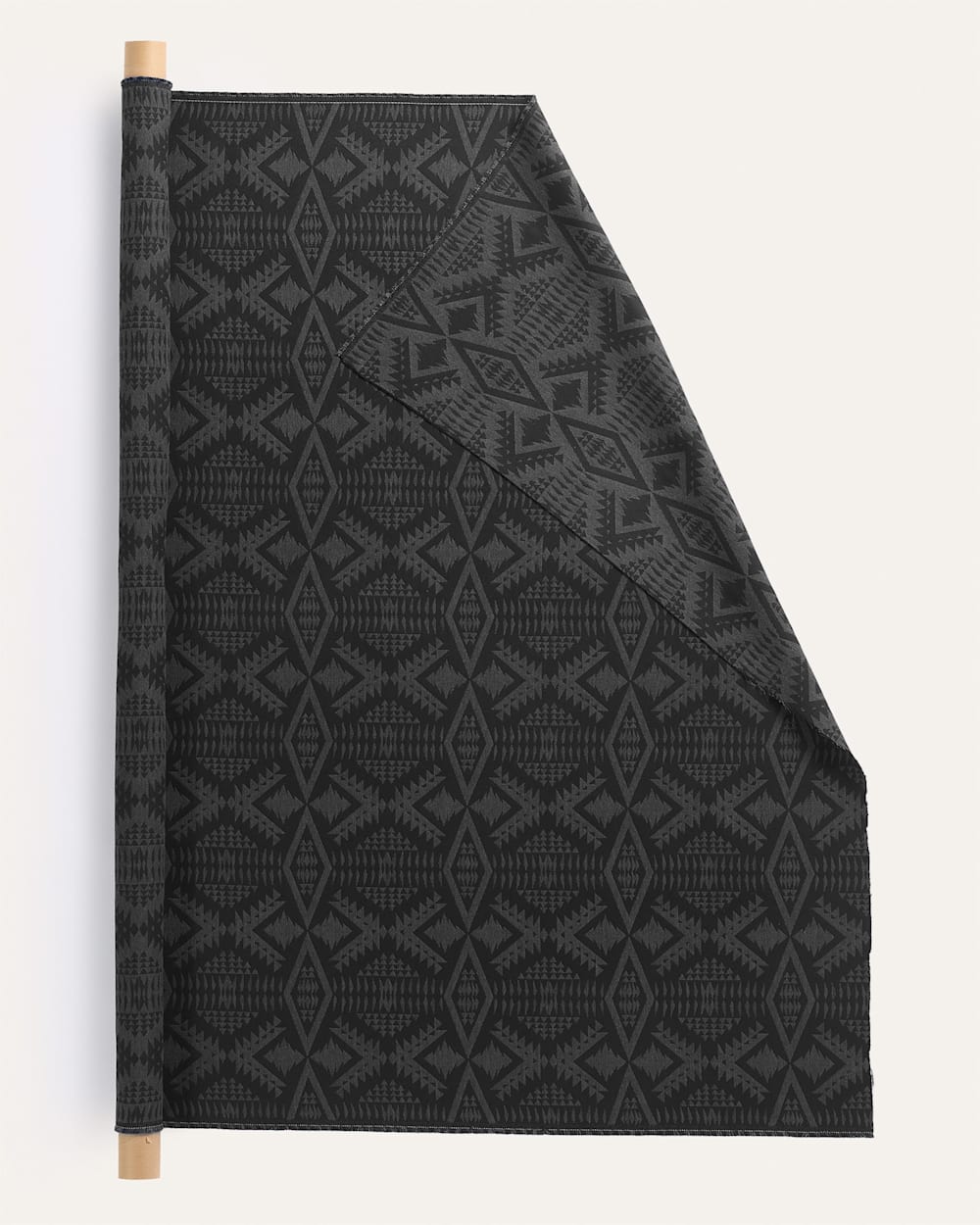 ALTERNATE VIEW OF SUNBRELLA X PENDLETON DIAMOND RIVER TONAL FABRIC IN CHARCOAL image number 2